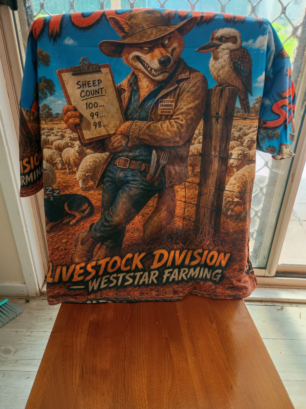 Bushlife Australiana Tee (Men's) - Mascot Series Shifty Dingo